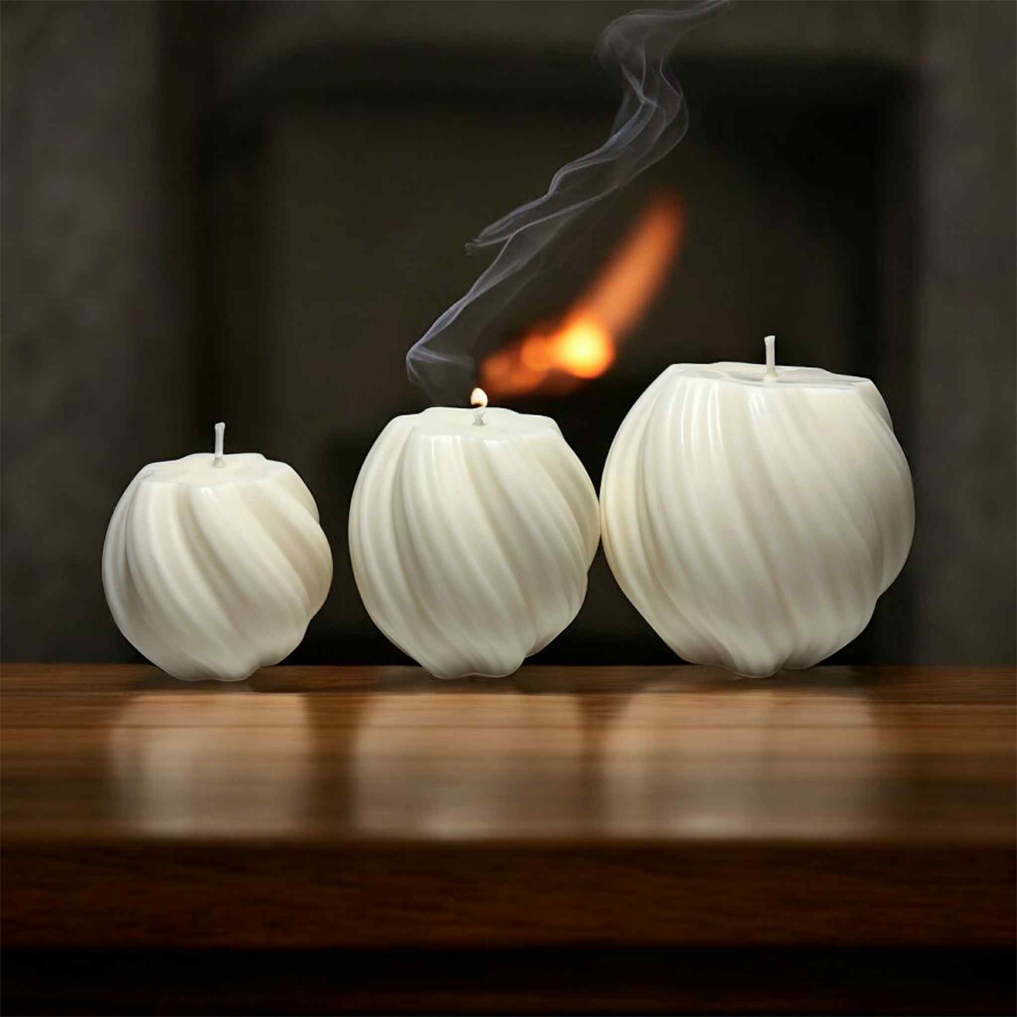 Ensemble 3 Bougies Spira