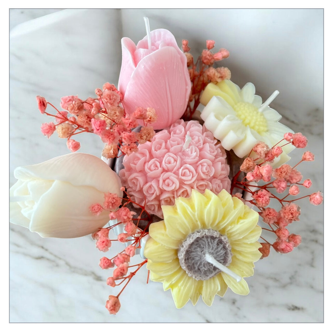 Composition florale pot céramique