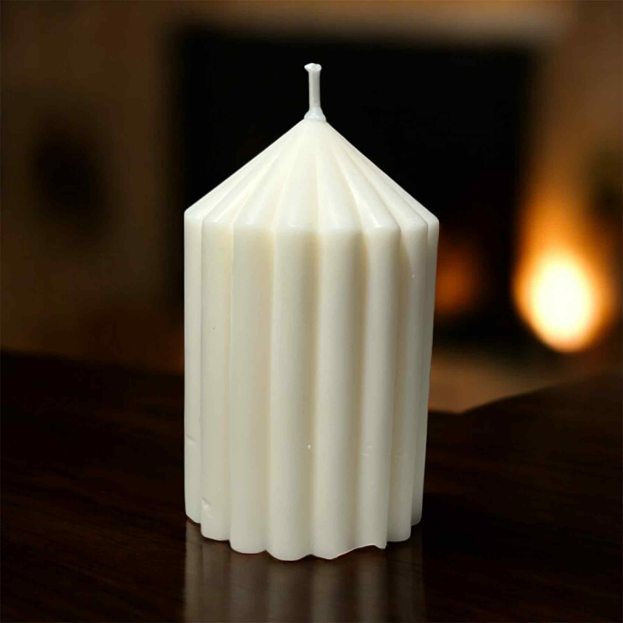 bougie Colonne Blanche